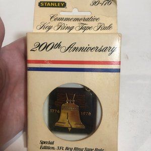 NOS VINTAGE Stanley 200th Anniversary Liberty Bell 3' Tape Measure #F38